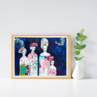 4 generacje mnie fine art print