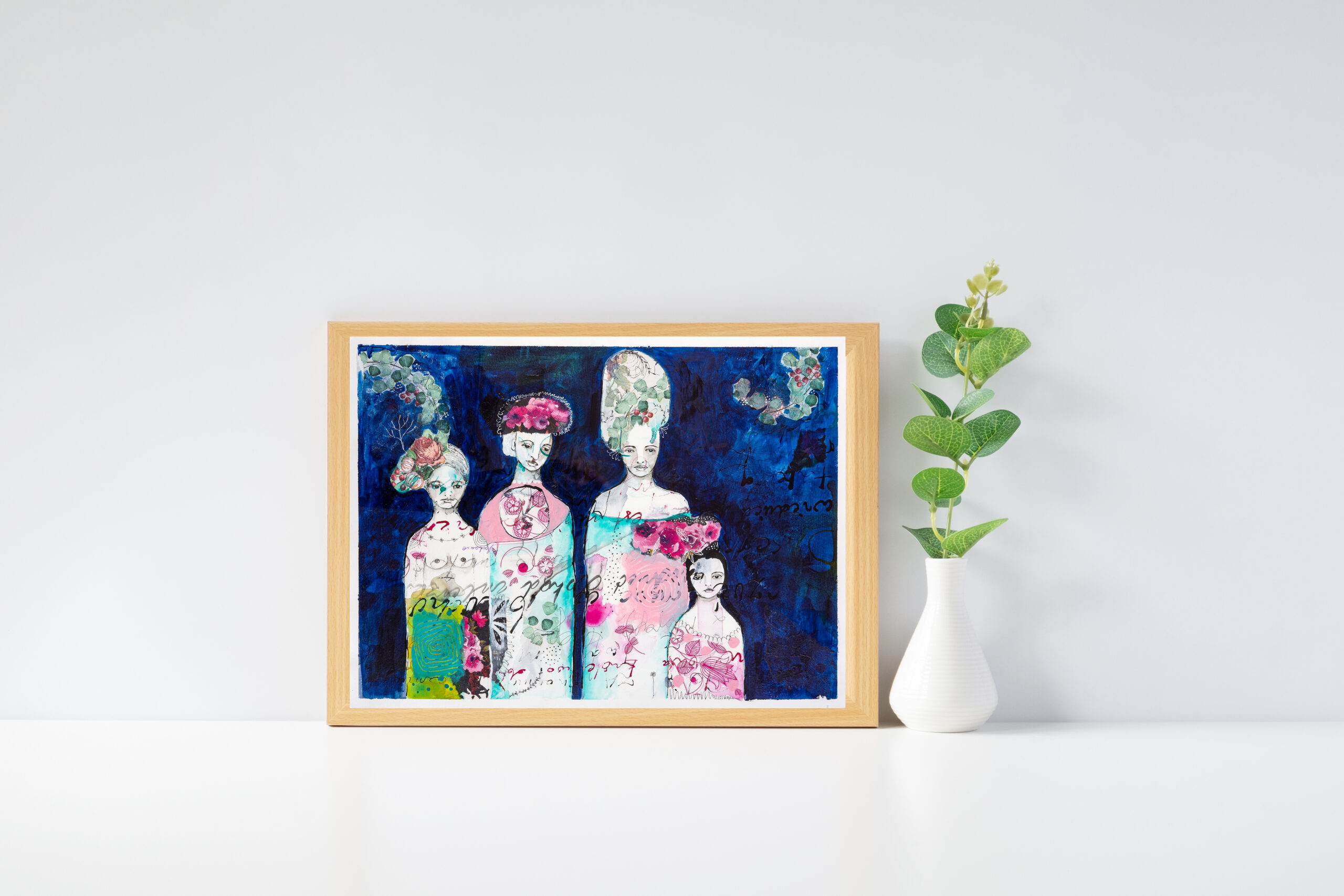 4 generacje mnie fine art print