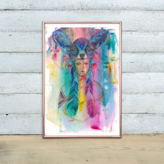 Szamanka wydruk artystyczny