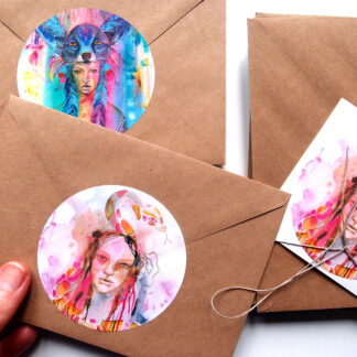 naklejka kobieta wąż