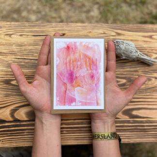 Pocztowka artystyczna Otwarcie w sercu i w ciele