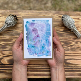 Pocztowka artystyczna krysztalowy uzdrowiciel