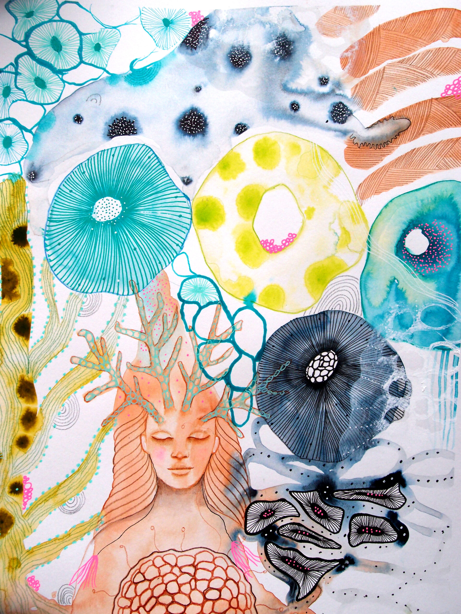 Kojące światy podwodne, obraz oryginalny