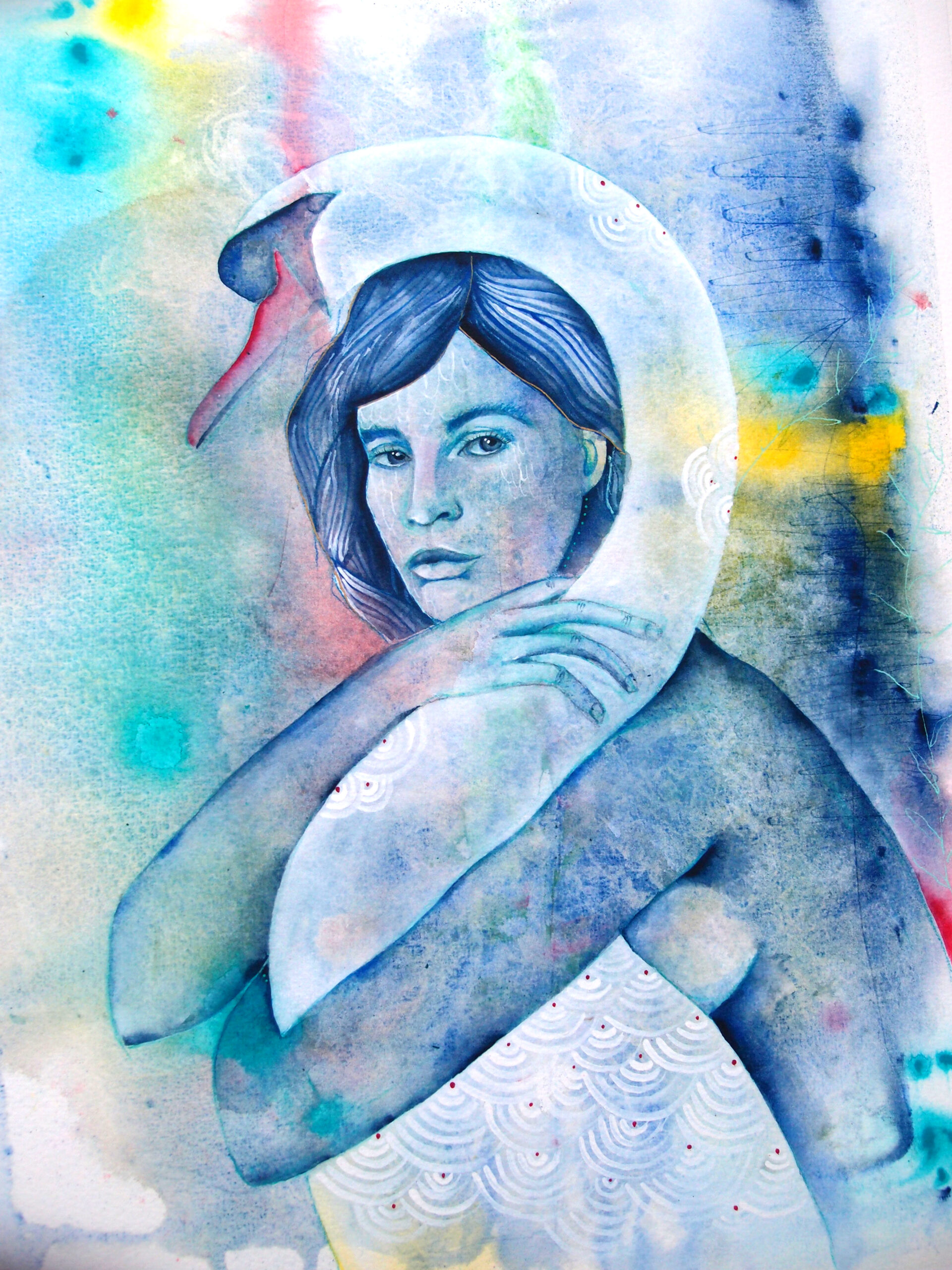 łabędź w Tobie, wydruk artystyczny