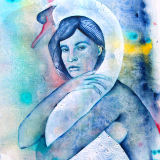 Kobieta Łabędź, obraz oryginalny