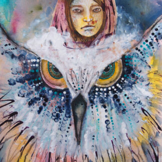 Bojownicza sowa, obraz oryginalny