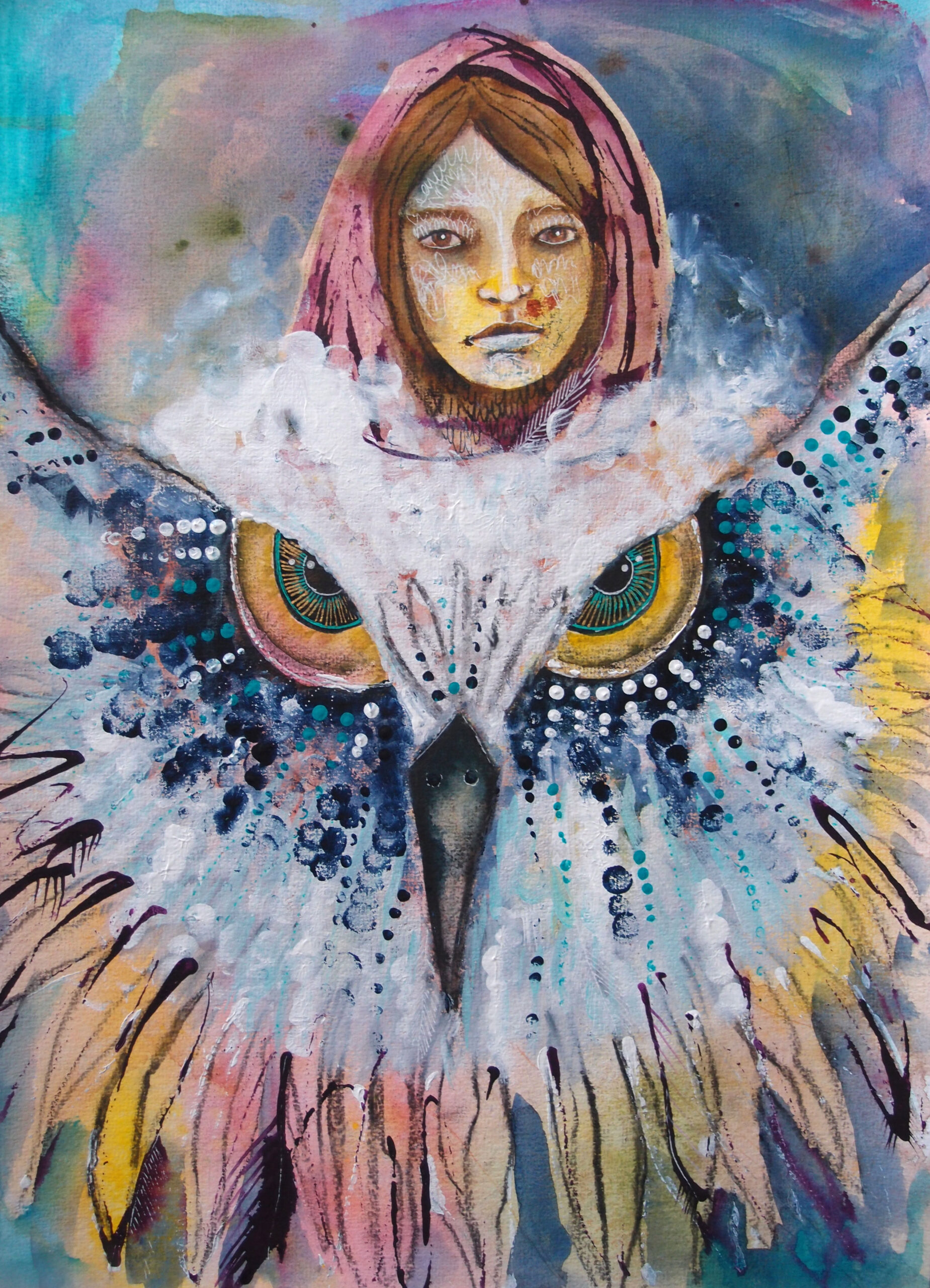 Bojownicza sowa, obraz oryginalny